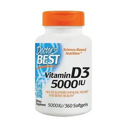 Doctor's Best Vitamin D3, 5000 IU 360 softgels