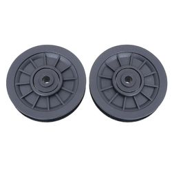 2pcs Universal Bearing Remskive Wheel Fitness Udstyr Del Slid slid slidbærende reservedele til Gym Fitness Black