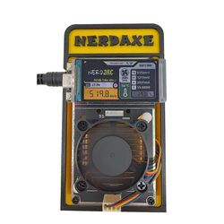 NerdAxe Solo Lottery BTC Miner 500Gh/S BM1366 ASIC Chip NerdMiner Miner Bitaxe Lottery Miner 3D Pri BlackYellow