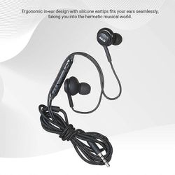 AKG-langalliset kuulokkeet mikrofonilla Stereokuulokkeet 3,5 mm: n kytkettävillä korvakuulokkeilla, syvällä bassolla ja kristallinkirkkaalla äänell...