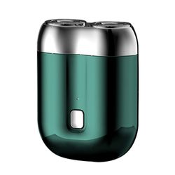 Mini-parranajo kannettava sähköinen partakone miehille - USB-ladattava parranajokone kotiin ja matkoille Vihreä