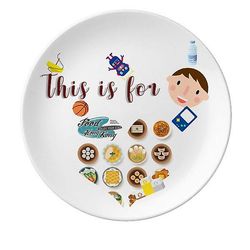 Hong Kong Foodie Kina Søn Dessert Plate Dekorative Porcelæn 8 tommer Dinner Home