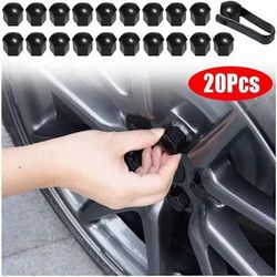 20kpl pyöränmutterin suojukset Chery TIGGO 3: lle 4 5 7 8, automaattinen kuusikulmainen rengasmutterisuoja pyörän pultin mutterin korkki varkaudene...