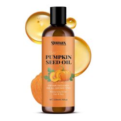 unbrand Kurpitsansiemenöljy orgaaninen, 100% puhdas orgaaninen kurpitsansiemenöljy hiusten kasvuun ja ikääntymistä estävä kasvoöljy, kosteuttava hi...