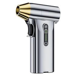 130000RPM Väkivaltainen Turbo Jet -tuuletin Harjaton Moottori Turbotuuletin Ilmapuhallin Tietokoneen Näppäimistölle Ulkokäyttöön Ca Silver