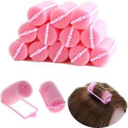 12stk Pink Soft Sponge Foam Cushion Hårruller Curlers