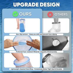 Vedenpitävä erittäin leveäjalkainen valettu päällinen suihkuun luistamattomalla pohjalla