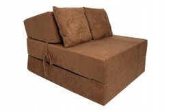 Viking Choice Foldbar madras - gæstemadras - 200x70x15 cm - cognac