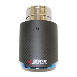 auton matta hiilipakojärjestelmä äänenvaimentimen putken kärki suora universaali ruostumaton sininen äänenvaimentimet koristeet Akrapovicille 51MM ...