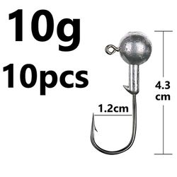 Unbrand 1g 2g 3g 4g 5g 10g 20g 22g 25g 28g Crank Jig Head Hook Hook Head Jig Lure Hard Bait Soft Worm Jig Krog til fiskeri