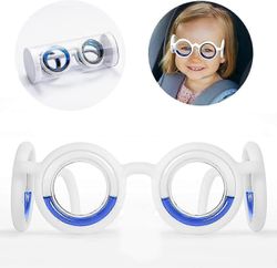 Pahoinvointia ehkäisevät älylasit matkapahoinvoinnin lievittämiseen, kannettavat nestemäiset lasit lapsille ja aikuisille Valkoinen 1Pack