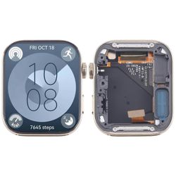 Huawei Watch Fit 3 -yhteensopivalle LCD-näytölle ja digitoijalle Täysi kokoonpano kehyksellä Kultaa