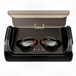 TWS-T8 Bluetooth 5.1 langattomat nappikuulokkeet 9D-stereoäänellä, melunvaimennuksella, IPX7-vedenpitävyydellä, kosketusohjauksella yhteensopiville...