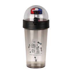 500ml MVP Basketball Bottle "Basketball Fun Shooting Bottle for barn Svart