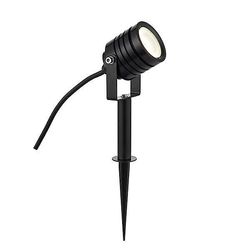 Saxby Lighting (Poole) Luminatra Integreret LED 1 Lys Udendørs Spike Light Sort Anodiseret, Matteret IP65