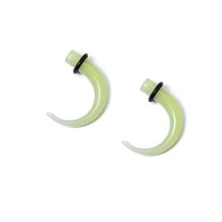 BodyJewelryOnine Skær i de mørke tilspidser/bårer i orange/grøn Glød grønne
