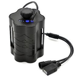 Coosilo Usb/dc vandtæt batteriboks med dobbelt grænseflade, 12,6 v/8,4v mobil strømbatteriboks