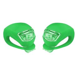 2 paria polkupyörän valo edessä ja takana silikoni led-pyörävalosarja - pyörän ajovalot ja takavalot, vedenpitävä ja turvallinen tie, maastopyörän ...