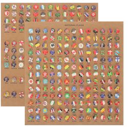 218 kpl Amerikan liput Pinboard Flag Pins Board Map Thumb Tack Map Flag Push Pins Flag Glue Push Pins World Flag Pins