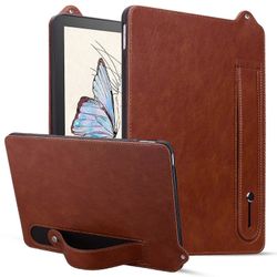 Wbtd Nahkainen tablettikotelo Amazon Kindle 6: lle 11th 2022 / 2024 Ruskea
