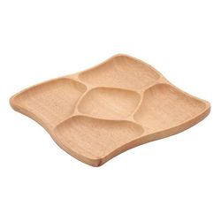 Creative Food Storage Tray Family Hotel Restaurant Brug Træfarve 3