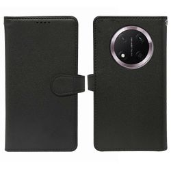 varten Honor Magic7 Lite 5G Kotelo 9 korttipaikalla PU nahkateline puhelimen kansi - musta Monivärinen Black