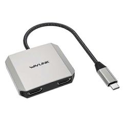 WAVLINK WL-UHP510Pro 87W USB-C uros-kaksi HDMI-naarassovitinta 4K / 60Hz Video Converter Kuten