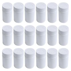 Muoviset tyhjät lääkepullot pilleri tabletti säiliön pidike 9kpl valkoinen