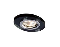 Inspired Lighting Krystal forsænket downlight oval FÆLG KUN sort, kræver 100035310 for at fuldføre elementet