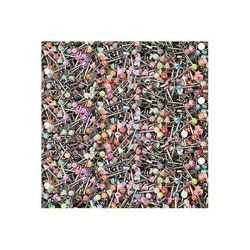 BodyJewelryOnine Labret med uv akryl perle 15 stykker