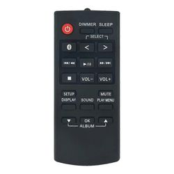 N2QAYB001215 Kaukosäätimen vaihto kaiuttimen äänijärjestelmälle SA-AKX320GS-K SA-AKX520E-K SC-TMAX10E-K SC-UA30 Musta