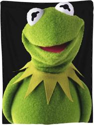 Kerota Kermit Music ja Frog Super Soft mukava flanellihuopa pehmeä heittohuopa vuodesohvalle kotihuopa MI-121 150X125CM