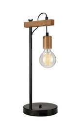 Lamkur Lighting Leon Industriel bordlampe Oliven, 1x E27