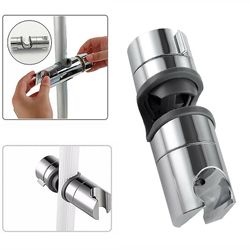 Badeværelsestilbehør Universal 20 ~ 25mm Abs Plast Bruser Slide Rail Bar Holder Justerbar Clamp Holder Beslag Udskiftning