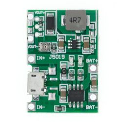 Circuit tilbehør 3.7v 4.2v lithium li-ion 18650 batterioplader bord dc-dc optrappe øge lithium batteri opladning step-up bord modul