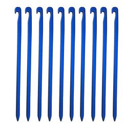 10stk/parti 16cm Aluminiumslegering Teltpinde Havepæle, Farve Blå