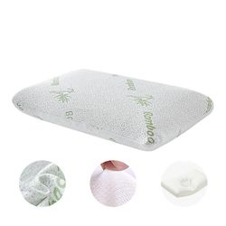 Nummen Memory Foam Pillow Bamboo Puter Cooling Shredded Memory Foam Bed Puter med bambus Covers Soft Home Bedroom Premium Hotel Quality Bamboo Pill