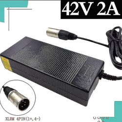 36v lader utgang 42v 2a lader 4-pinners Xlrm-kontakt for 36v 10s elektrisk sykkel litiumbatteri Au