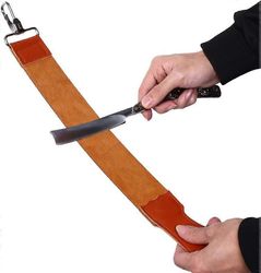 aitoa nahkaa oleva strop-hihnaparturi suora partaveitsi taitettava parturin nahkateroitin teroitusvyö, kaksipuolinen nahkainen strop teroitukseen j...