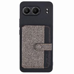 OnePlus Nord 4 -puhelinkotelon liimakorttipussin värin sovitus jalustalla - harmaa Monivärinen Grey