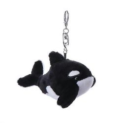 Jkw Marine Animal -sarjan avaimenperä Pehmo Nukke Valas Avaimenperä Reppu Charms Decor Toy Killer Whale