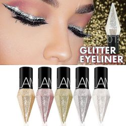 Uusi Ammatillinen Kiilto Eyeliner Kosmetiikka Naisten Pigmentti Hopea Ruusu Kulta Neste Glitter Eyeliner