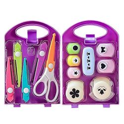 DIY Rei'ittimen askartelusarja, Käsityöreiän lävistysmuotojen sarja, Reikäreikä lapsille, Muotoleikkurit käsitöihin S