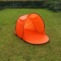 Bærbar Anti Uv Vandafvisende automatisk Pop-up Beach Telt, Orange Color