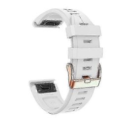 20mm QuickFit Vaihtoranneke Garmin Fenix 5S 6S -mallille White