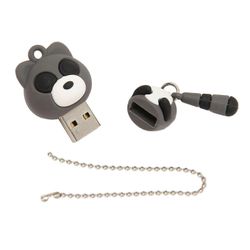 USB2.0 U -levy tukee käytön aikana vaihdettavaa erittäin vakaata söpöä pesukarhua USB-muistitikut USB Stick matkapuhelin PC käyttää 64GB