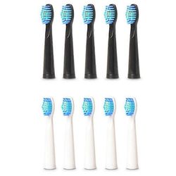 10PCS sähköhammasharjapäät FW-507/508/551/917/959, FW-D1 / FW-D3 / FW-D7 / FW-D8 Mustavalkoinen