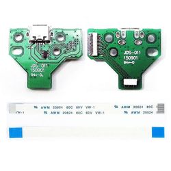 2kpl USB-latausportin kanssa yhteensopiva Sony Ps4 ohjain Jds-011 12pin Flex Cable City