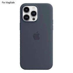 IPhone 14 Pro -kotelo, joka on yhteensopiva MagSafe Liquid Silicone -puhelimen takakannen kanssa [Induction Popover] Monivärinen Dark Blue