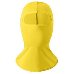 Kesä UV-suoja kypärämyssy lapsille hengittävä jääsilkki ulkona pyöräilyn kasvonaamio Keltainen